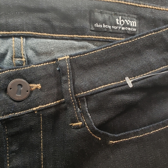 NWOT Women's thvm Dark Denim Skinny Jeans - Picture 3 of 7